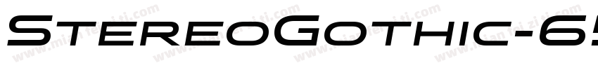 StereoGothic-650 Reg字体转换